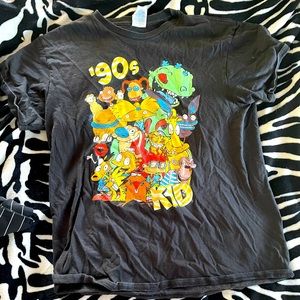 90s kid cartoons tee
